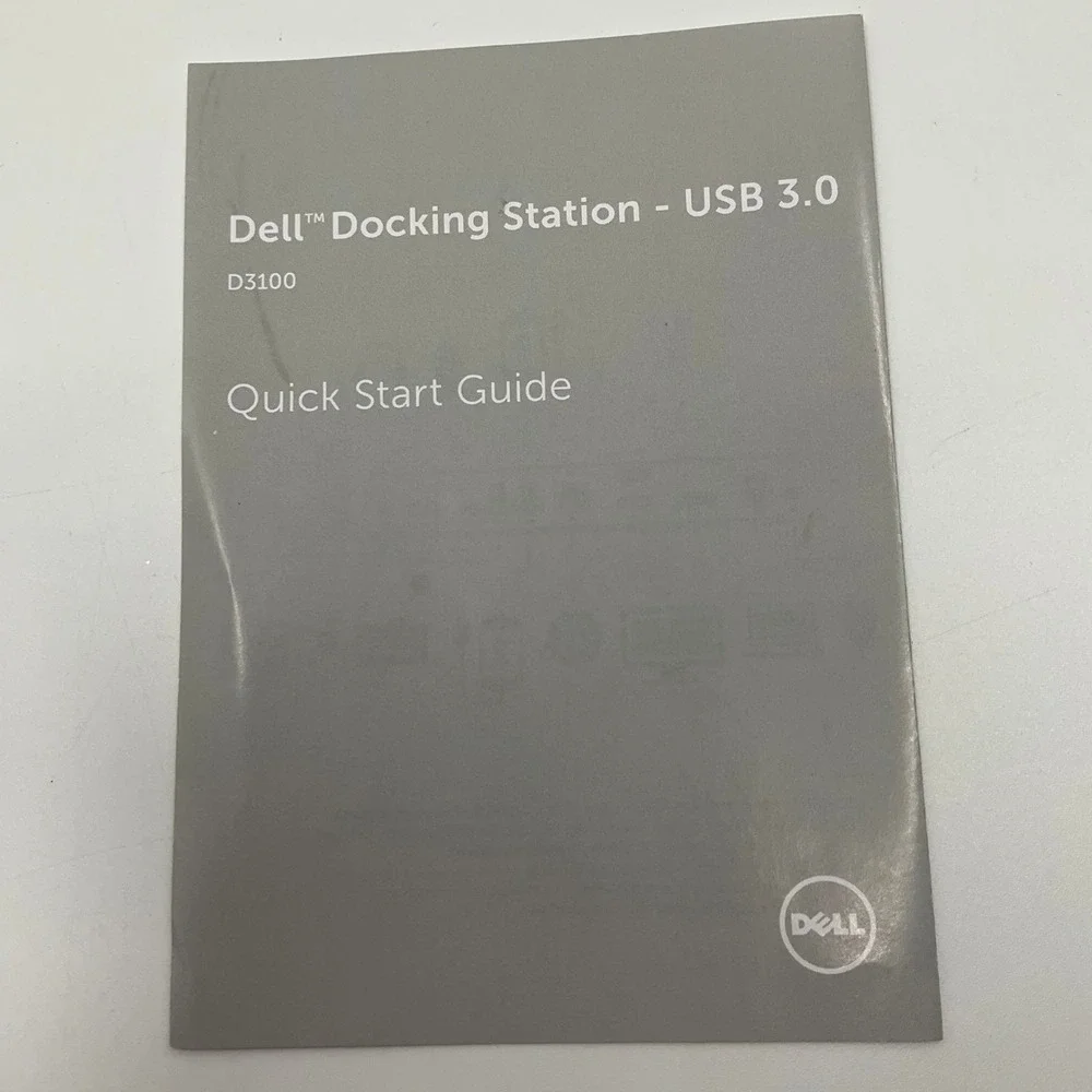 Dell Docking Station D3100 USB 3.0 UHD 4K Triple Video Black Minimalist Tech
